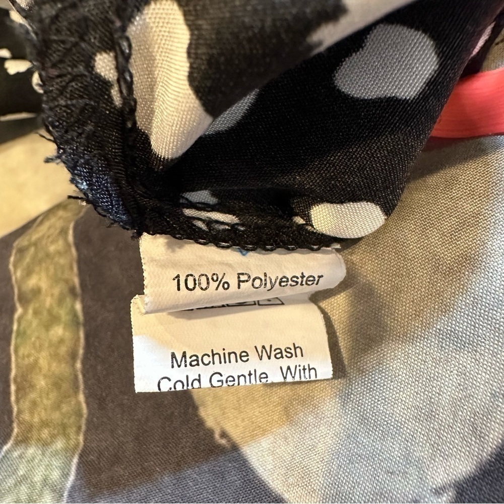 black and white high waisted lightweight super wide leg pants polka dot - Picture 11 of 14